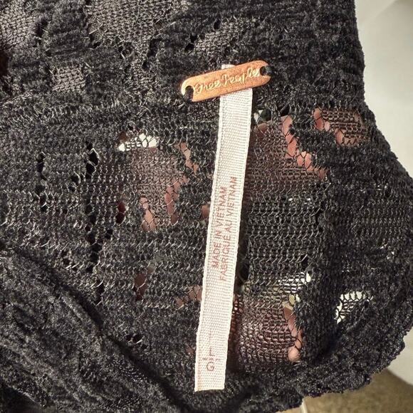 Free People Lace Velvet Top - Picture 6 of 8